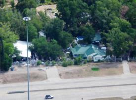 Hilltop Nursery & Antiques and Potential B&B: Aerial view of property, showing highway frontage.