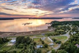 Campobello Island Inn & Cottages: Aerial Image of Campobello Island Inn for sale