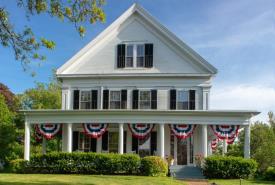 Historic Inn for Sale in Yarmouth Port on Cape Cod: Exterior of Cape Cod's Liberty Hill Inn