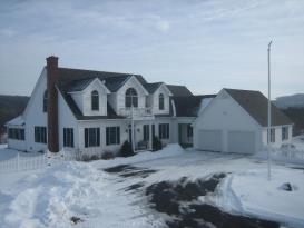 Potential B&B in Tinmouth, Vermont: Front View of Property in Winter