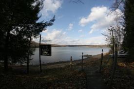 Red Run Lodge - Deep Creek Lake: View from the stairs going down to the lake front