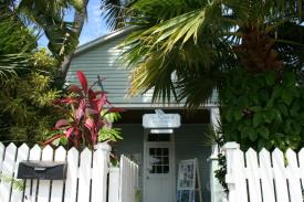 The Grand Guesthouse: Behind the white picket fence....