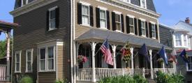 SOLD!  The Flag House Inn: View for an approaching guest