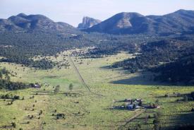 Old Double Circle Ranch: OO Ranch from the air