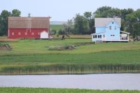 Big House on the Prairie: Looking North from across the Lake