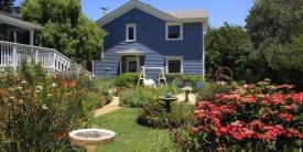 Olallieberry Inn: English Gardens overlooking the Santa Rosa Creek