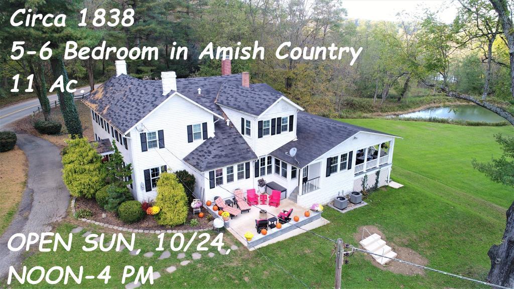 56 BR Country Home in Amish area, Circa 1838 Danville, OH Inn for Sale