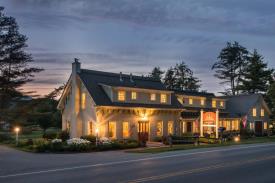 Brass Lantern Inn: Exterior View at sunset