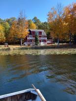 Big Red House: on the lake