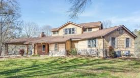 Refuge Ranch: Main Log home front