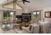 Historic Berkshires Inn & Estate+ Owner/Mgr Home: Guest Cottage Living Room