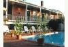 Annabelle Bed & Breakfast: 1880's Bldg and Pool Area