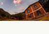 Pululahua Ecolodge for Sale – $325,000: Main lodge at sunset