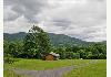 Golden Anchor Luxury Log Cabins and Restaurant: View from Pondview Cabin - Summer