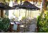 1859 Historic National Hotel: Vine-covered dining patio with heaters