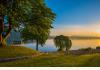 Riverside Inn Bed and Breakfast: Swing overlooking Ohio River at Sunset