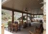 Ghost Creek Falls and The Natural Bridge: Covered porch