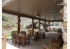 Ghost Creek Falls and The Natural Bridge: Covered porch