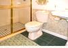 Island Cottage Oceanfront Boutique Inn: Bathroom of Off-Line room used for owner's storage