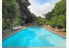 Hope Merrill House: Pool with Barn in background