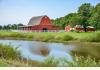 Black Road in Princess Anne MD: Barn and Pond