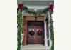 Lamberson Guest House: Front door at Christmas time