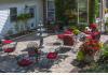 Lamberson Guest House: Summer in courtyard from above