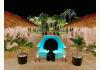 hacienda terra taina: pool by night