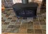 Abe's Spring Street Inn / Bed and Breakfast: Albert's Glen Gas Stove Atop Hand Crafted Tiles