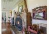 The Dolan House - in Historic Lincoln New Mexico : Fire Place in Dining Room 