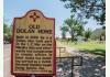 The Dolan House - in Historic Lincoln New Mexico: sign in front of house