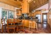 Central Oregon Rural Residential Lodge: Master kitchen, bar and dining area