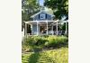 Historic 1850s Greek Revival Home with Pool: Side