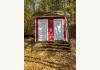 Big Red House: shed vintage shower doors