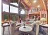 Luxury Riverfront Log Home on 42 acres: Living Room