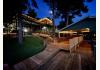 Lake Homes for : Owners home at night