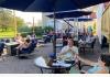 Bay of Fundy Boutique Hotel for Sale: Outdoor Dining at Luxury St. Martins NB Hotel