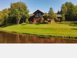 Luxury Riverfront Log Home on 42 acres